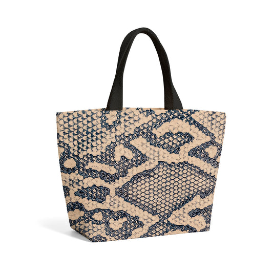 Snake Skin Beach Shopper Tote Bag