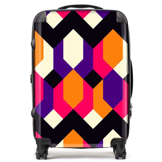 Coloured Abstract Pattern Suitcase