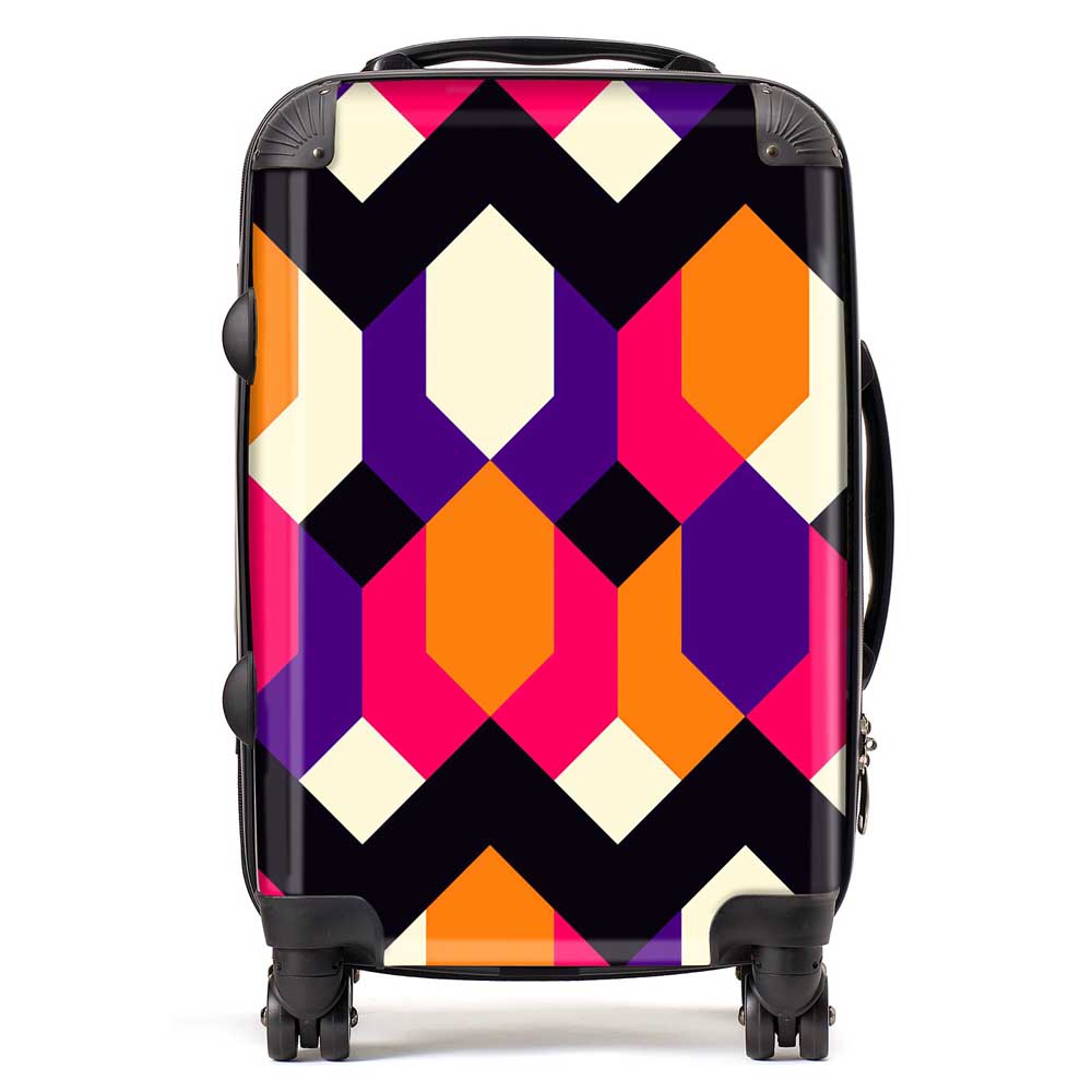 Coloured Abstract Pattern Suitcase