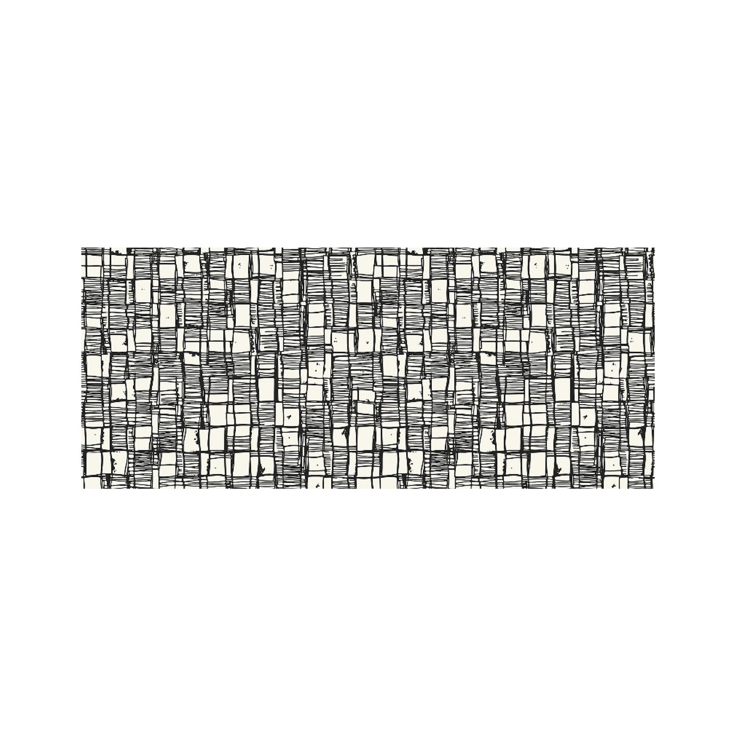 Irregular Sketched Block Textured Glass Bathroom Splashback