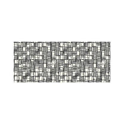 Irregular Sketched Block Textured Glass Bathroom Splashback