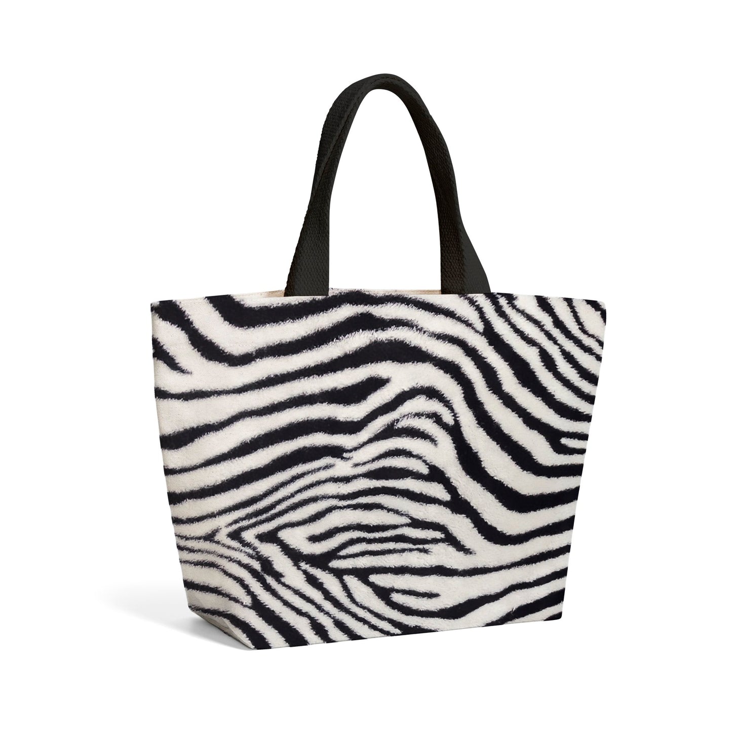 Zebra Texture Pattern Beach Shopper Tote Bag