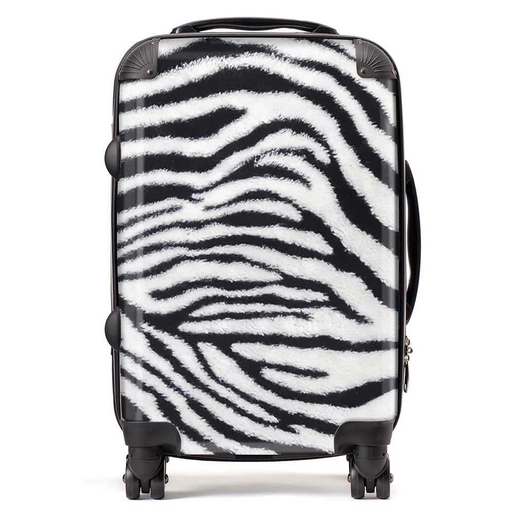 Zebra Texture Pattern Suitcase