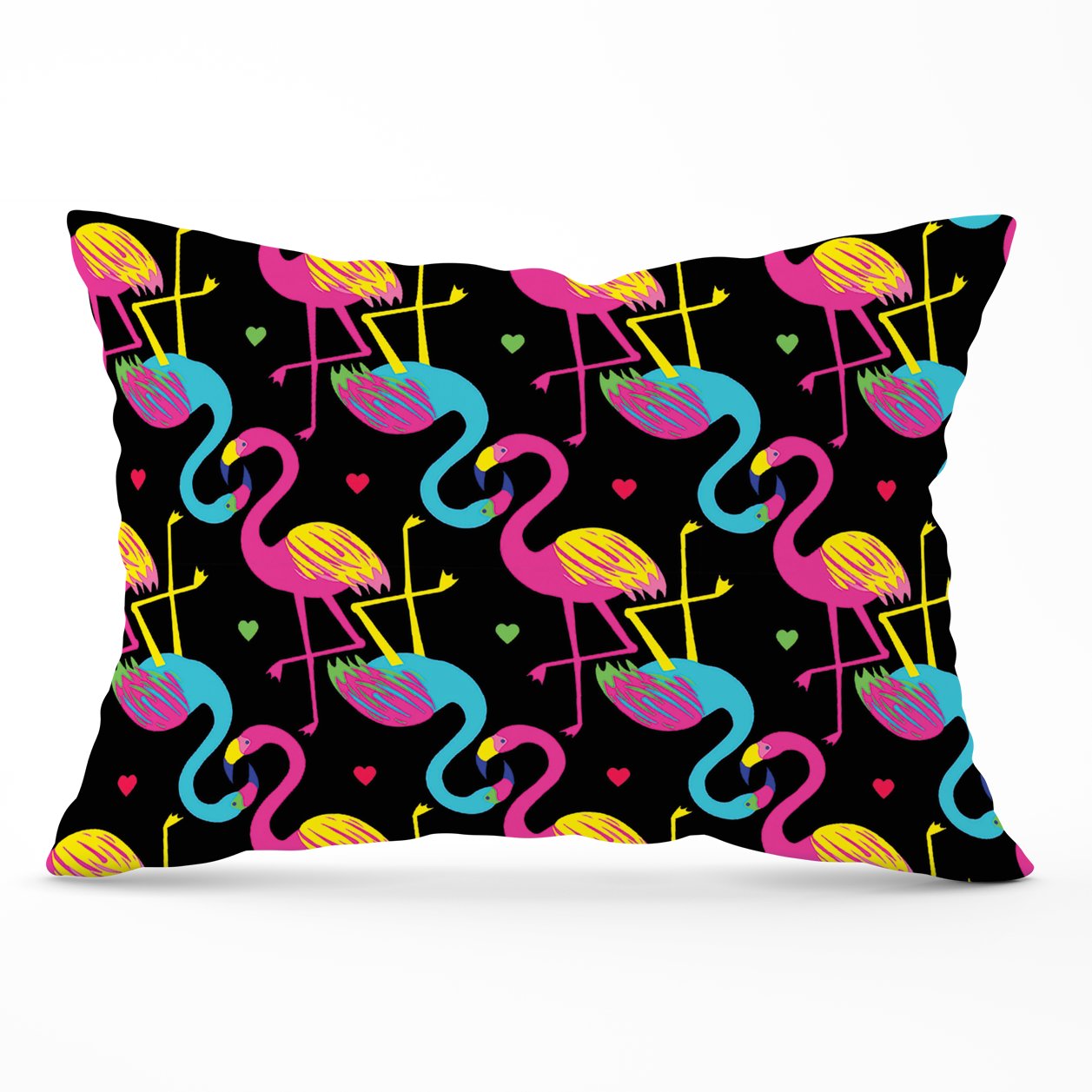 Vivid Flamingo Pattern Cushions