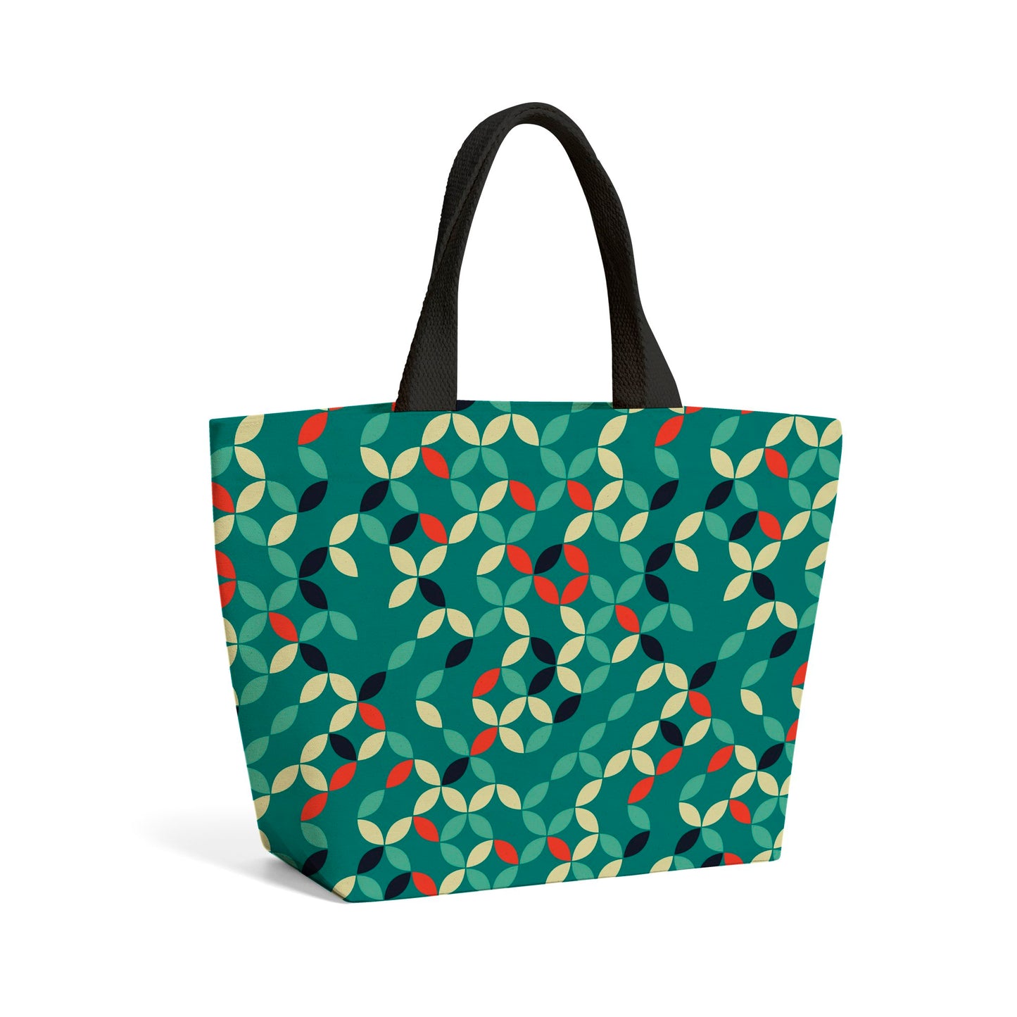 Geometric Pattern Design Beach Shopper Tote Bag