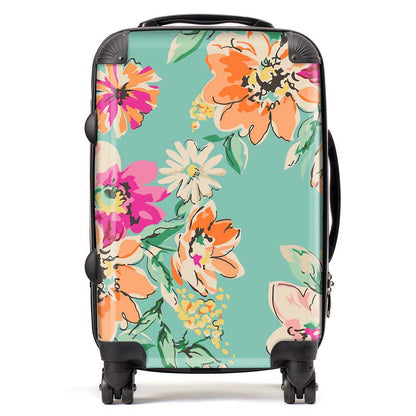 Bright Flower Sketch Suitcase