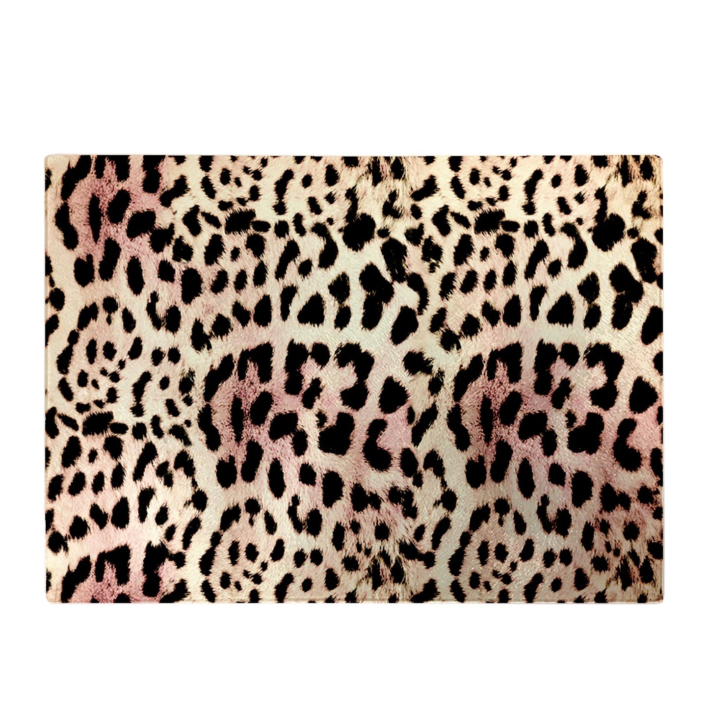 Leopard Hide Glass Chopping Board