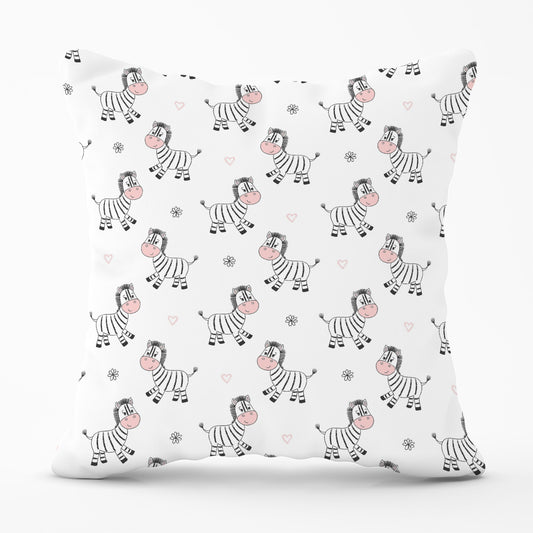 Cute Hand Drawn Zebra Cushions