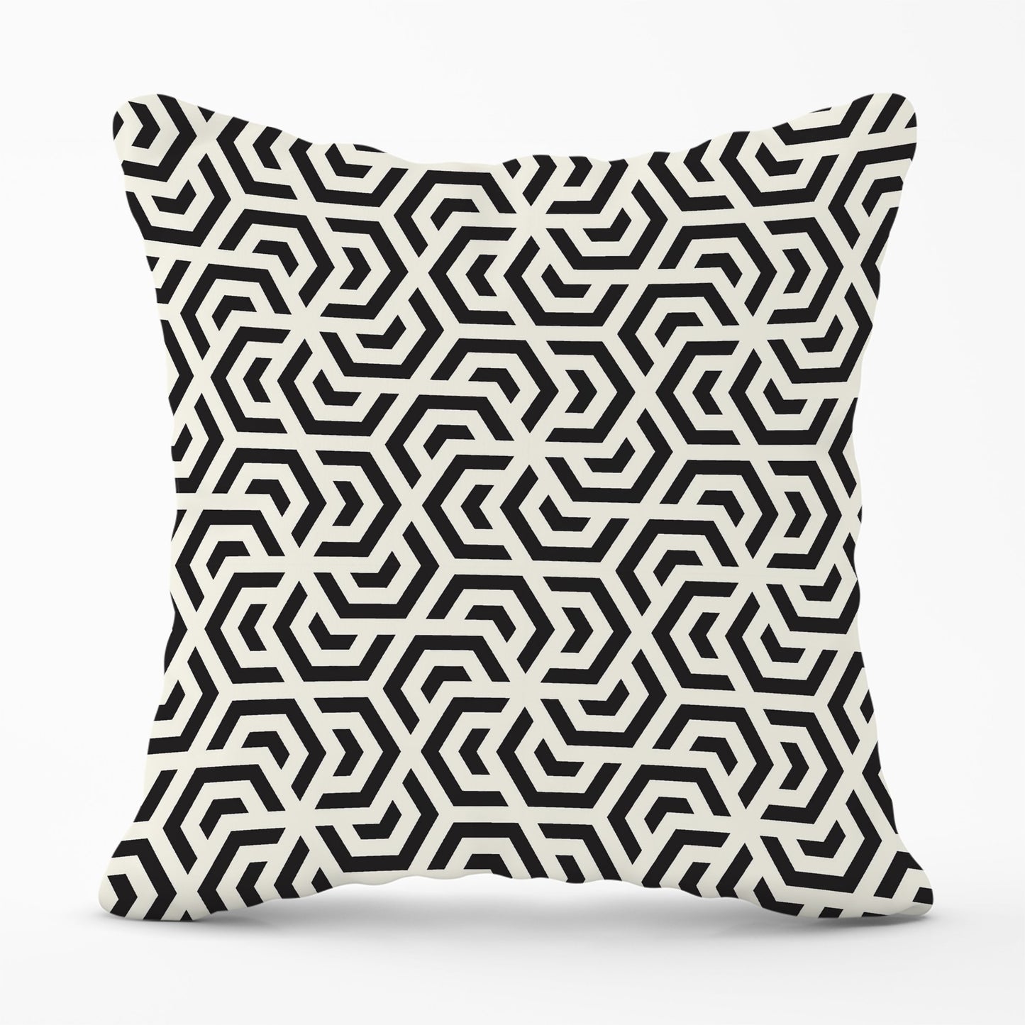 Hexagonal Geometric Pattern Cushions