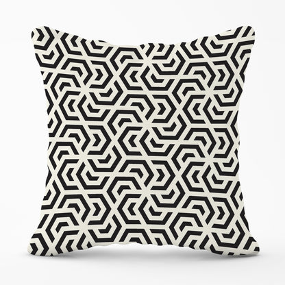 Hexagonal Geometric Pattern Cushions