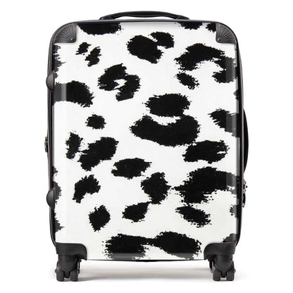 Black Leopard Print Suitcase