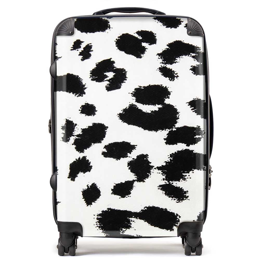 Black Leopard Print Suitcase