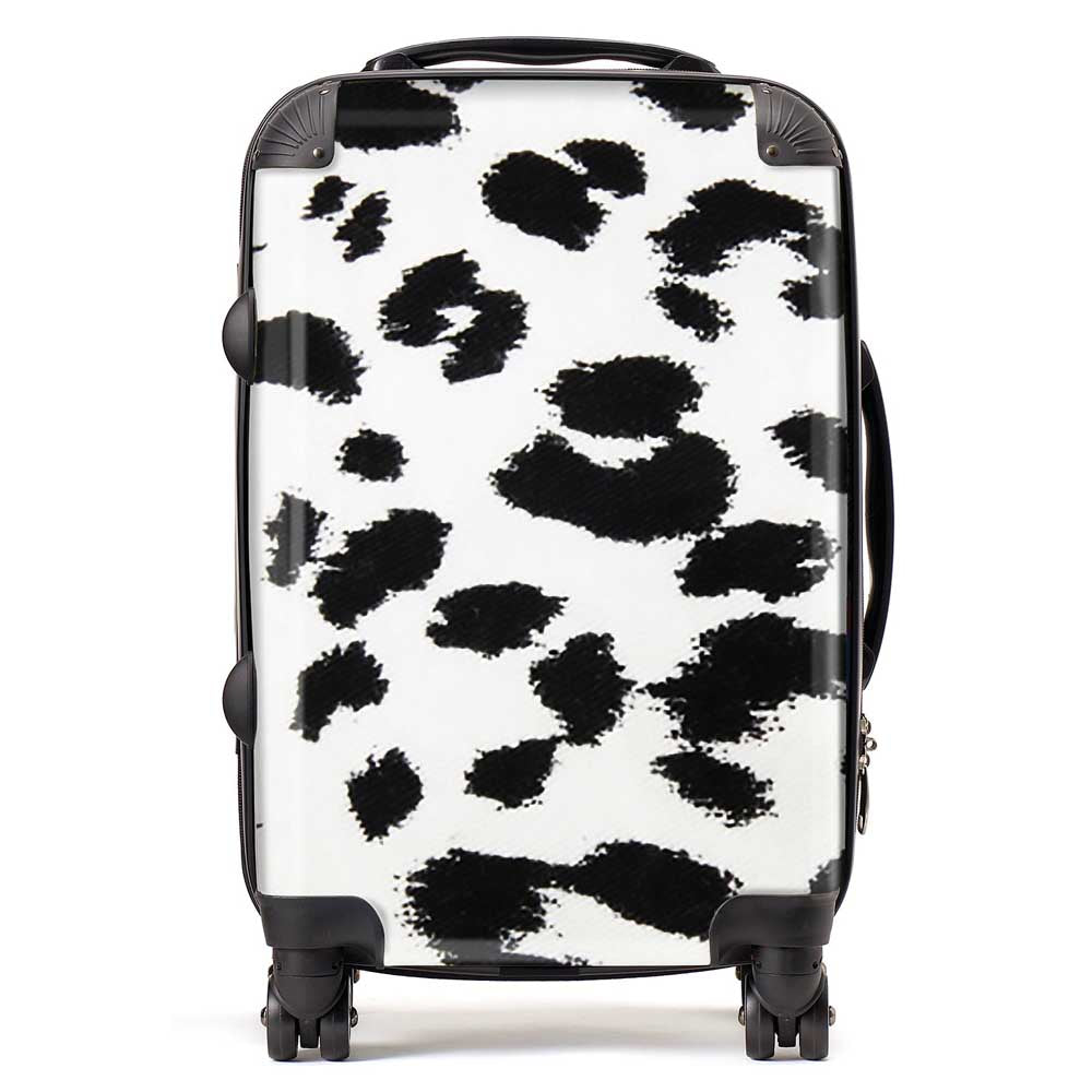 Black Leopard Print Suitcase