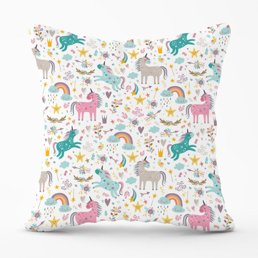 Unicorn And Rainbows Cushions