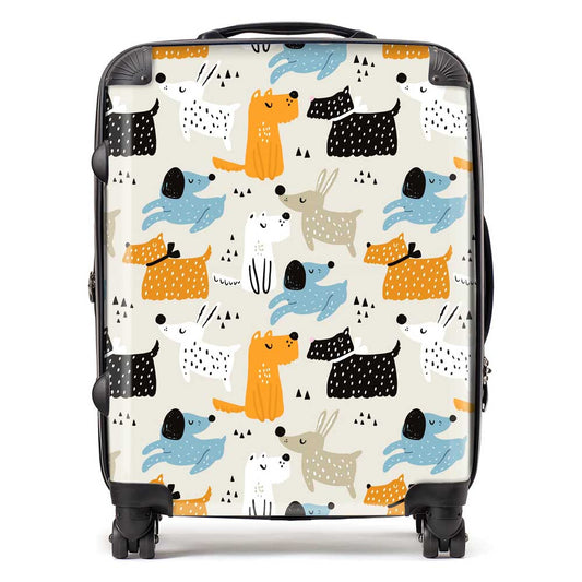 Hand Drawn Dogs Suitcase