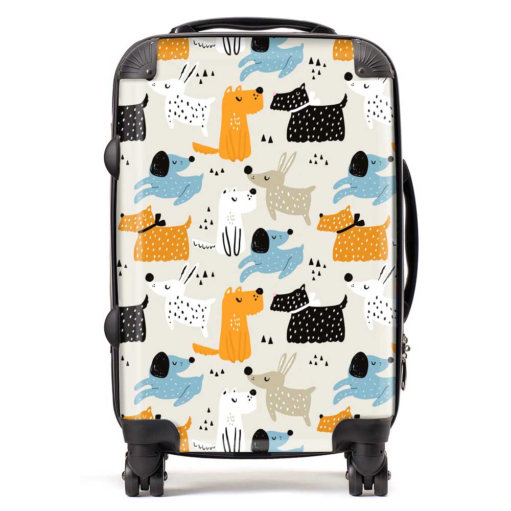 Hand Drawn Dogs Suitcase