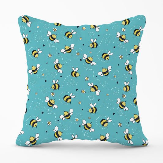 Hand Drawn Busy Bees Cushions