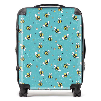 Hand Drawn Busy Bees Suitcase