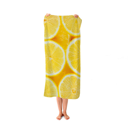 Vibrant Lemons Beach Towel