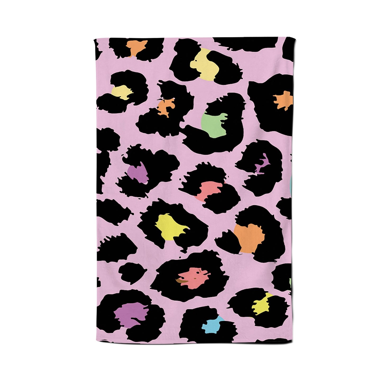 Pink Leopard Print Tea Towel