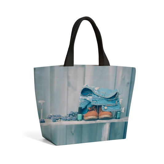 Shoes On The Bench Beach Shopper Tote Bag