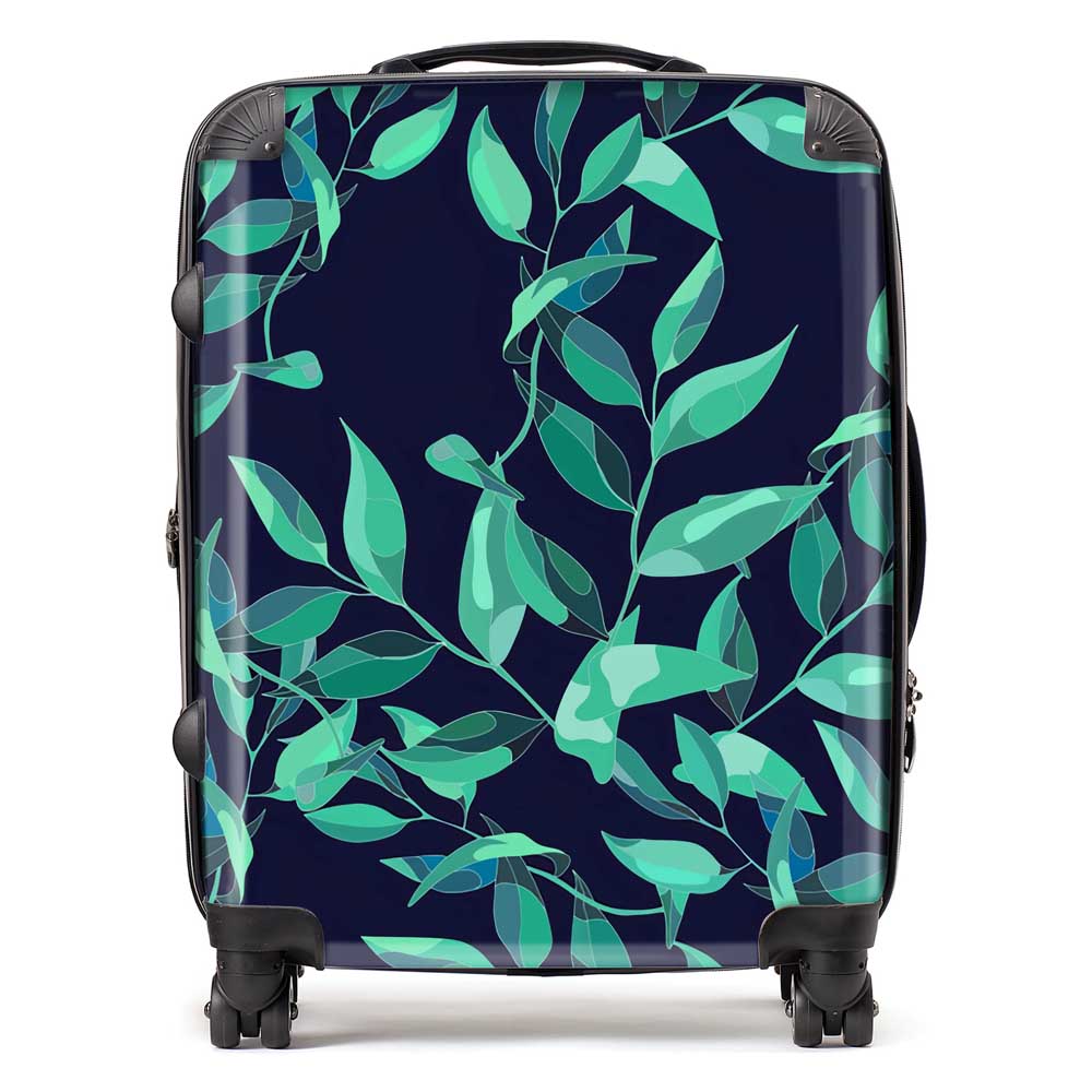 Delicate Green Foliage Suitcase