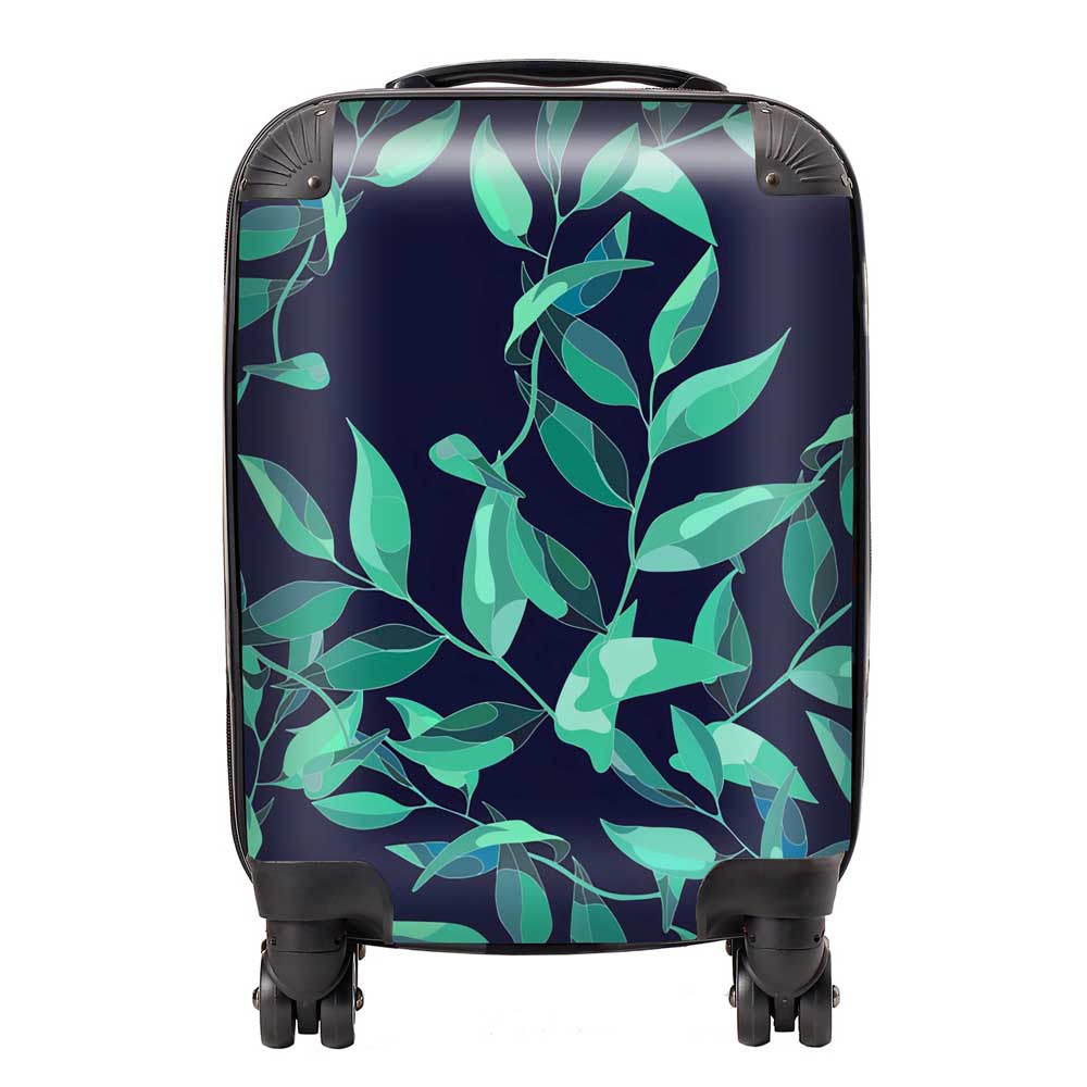 Delicate Green Foliage Suitcase