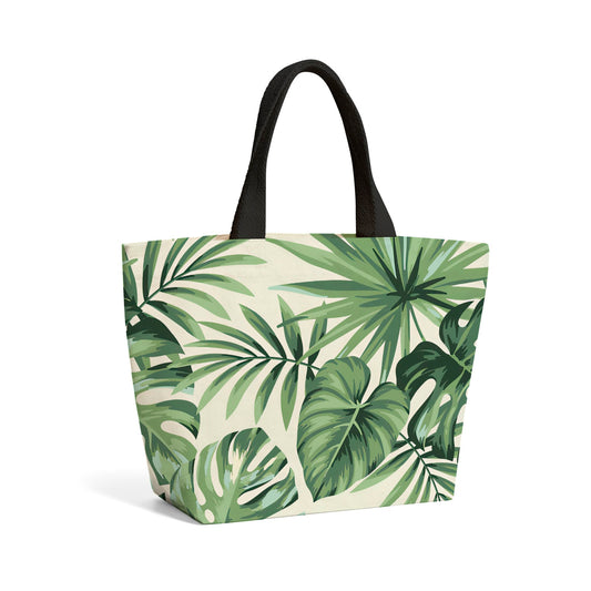 Exotic Palm Leaves Beach Shopper Tote Bag