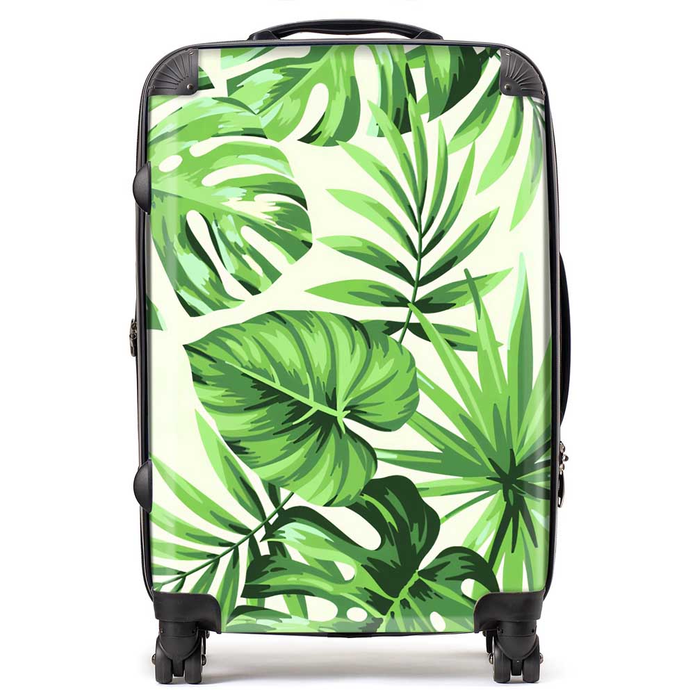 Exotic Palm Leaves Suitcase