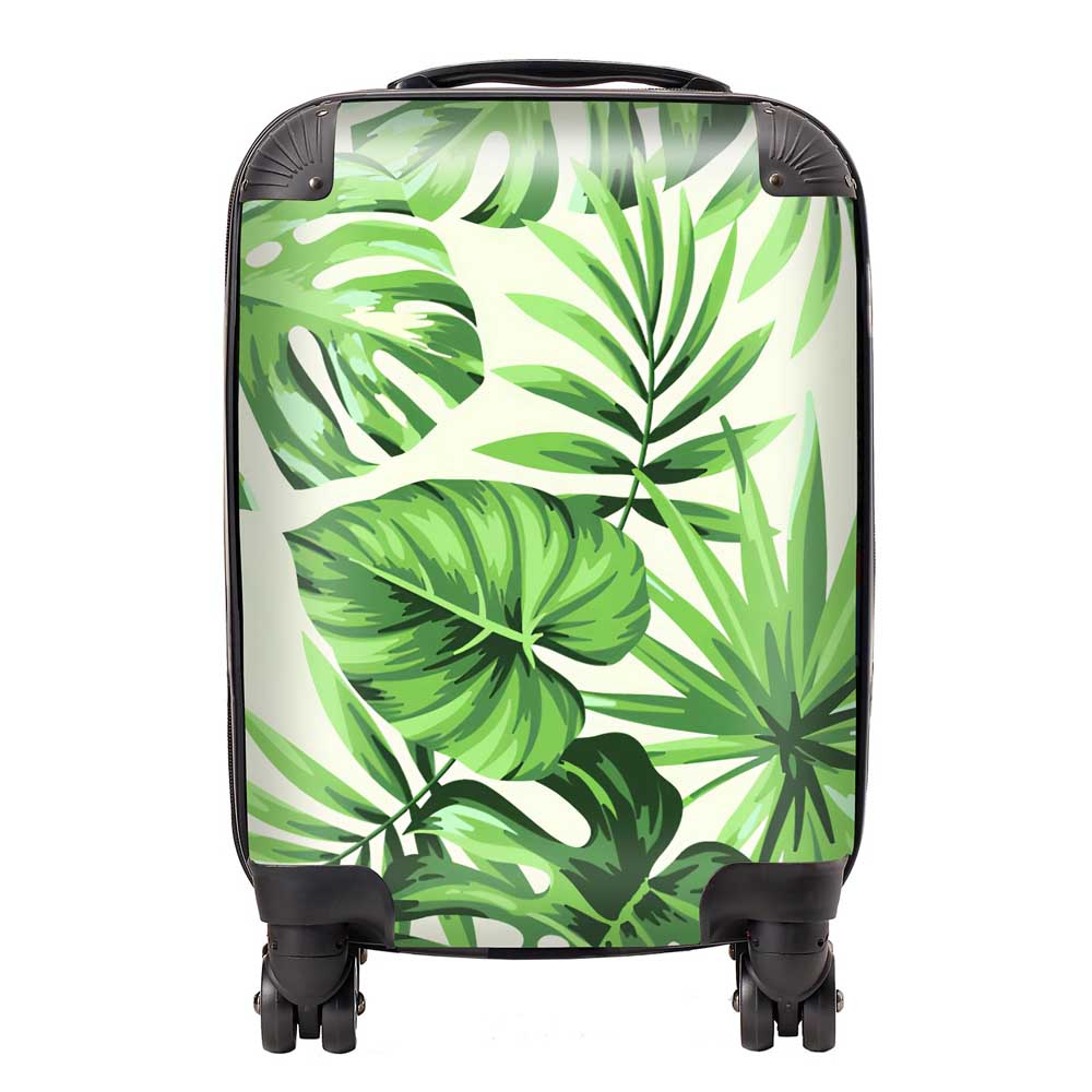 Exotic Palm Leaves Suitcase