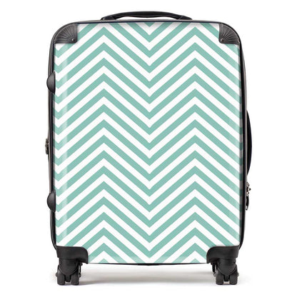 Geometric Chevron Pattern Suitcase