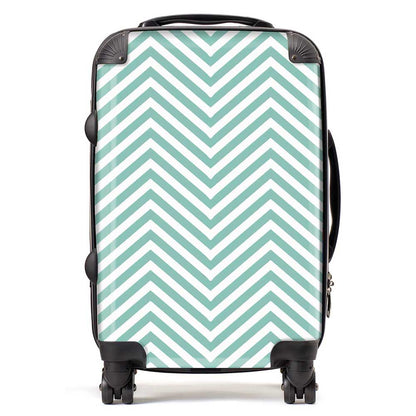 Geometric Chevron Pattern Suitcase