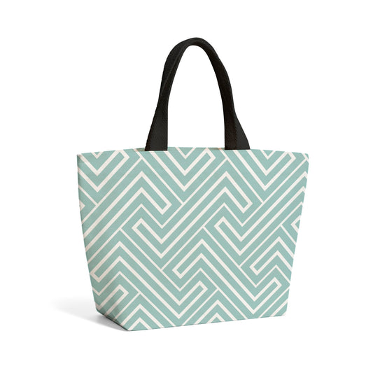 Geometric Modern Ornment Beach Shopper Tote Bag