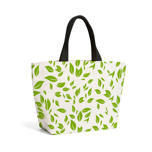 Green Leaves Beach Shopper Tote Bag