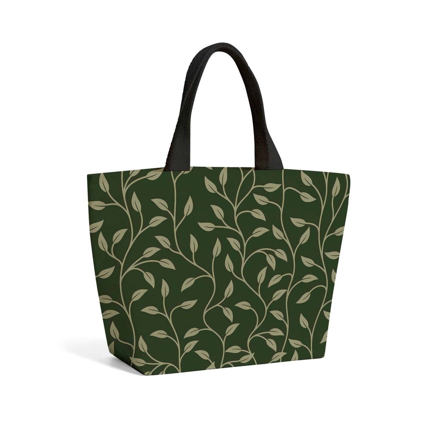 Green Shrub With Leaves Beach Shopper Tote Bag