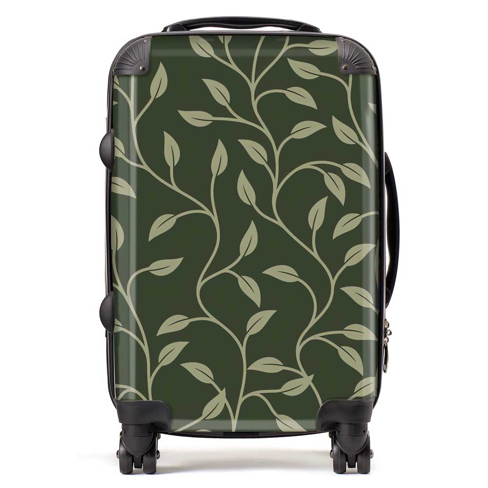 Green Shrub With Leaves Suitcase