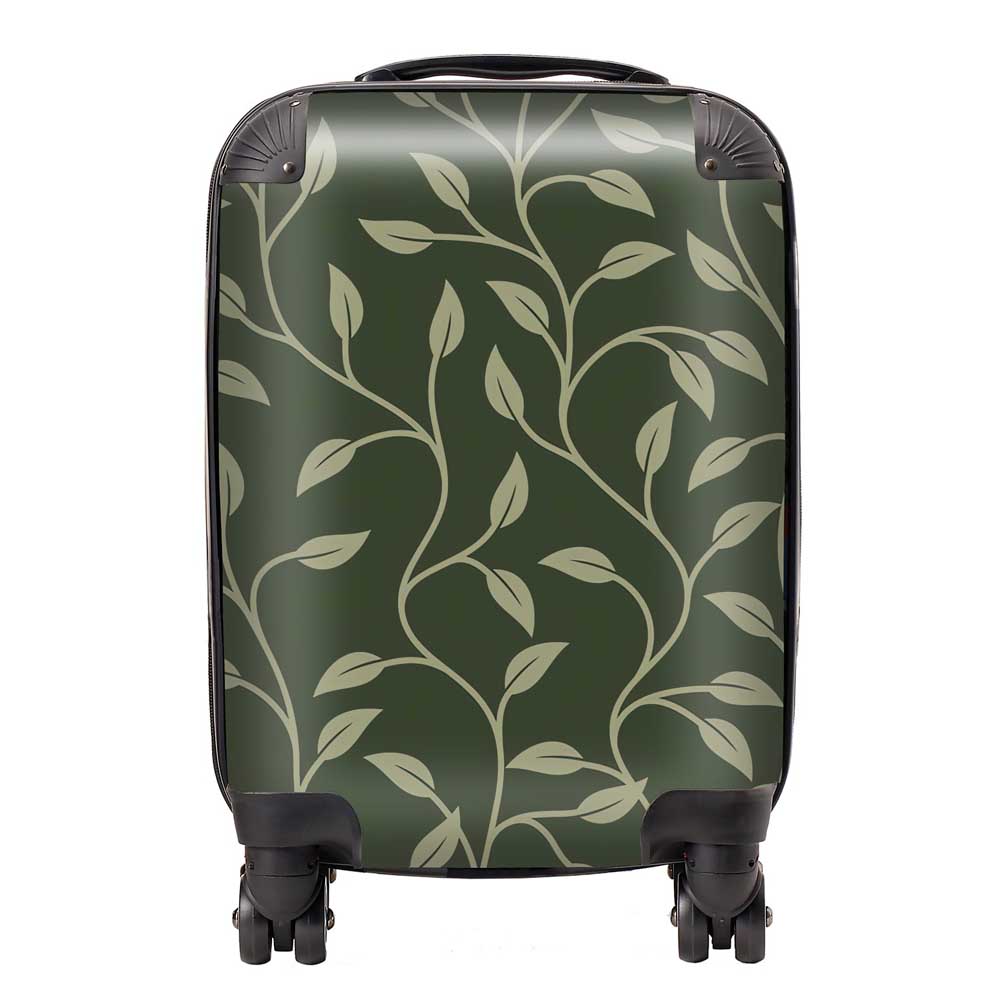 Green Shrub With Leaves Suitcase