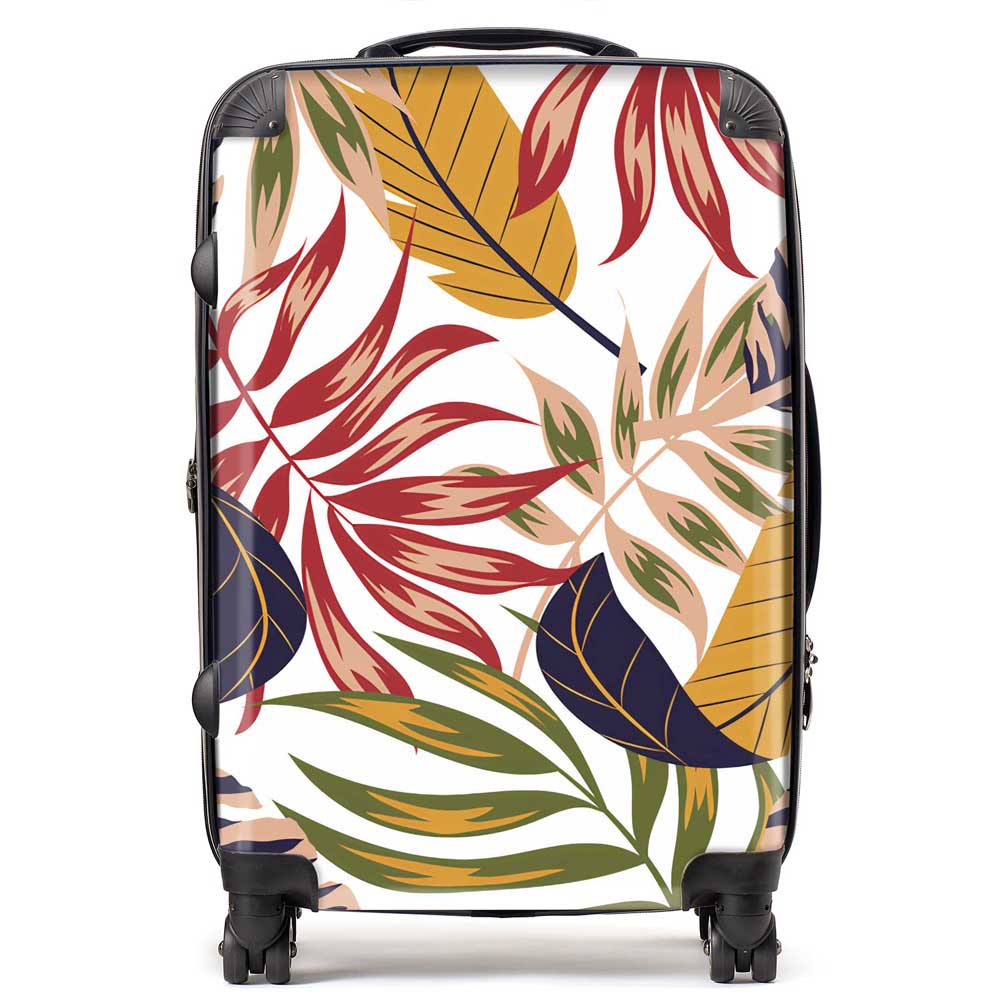 Hawaiian Style Jungle Leaves Suitcase