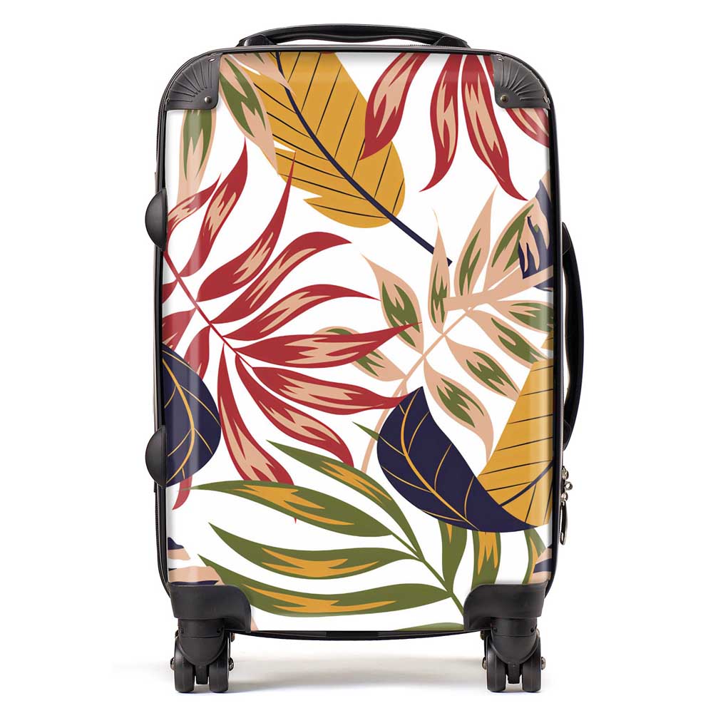 Hawaiian Style Jungle Leaves Suitcase