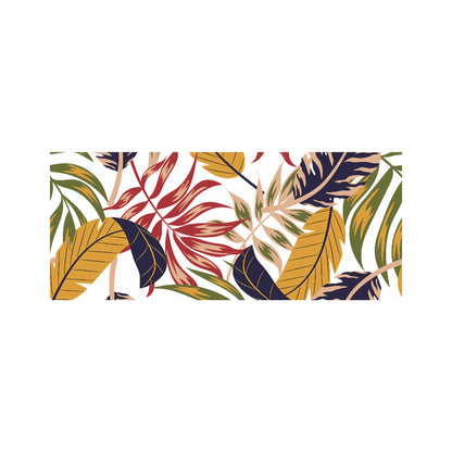 Hawaiian Style Jungle Leaves Glass Bathroom Splashback