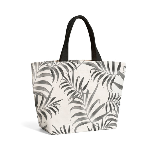 Hawaiian Style Palm Leaves Beach Shopper Tote Bag