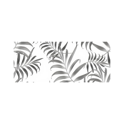 Hawaiian Style Palm Leaves Glass Bathroom Splashback