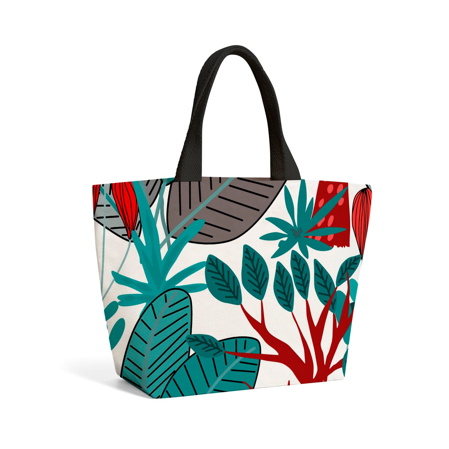 Jungle Exotic Summer Tropical Leaves Beach Shopper Tote Bag