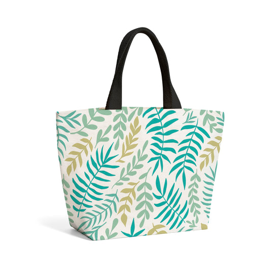 Multicolor Leafs And Branches Beach Shopper Tote Bag