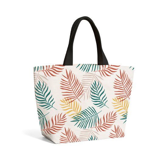 Palm Branches In Natural Colors Beach Shopper Tote Bag