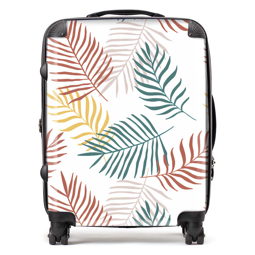 Palm Branches In Natural Colors Suitcase