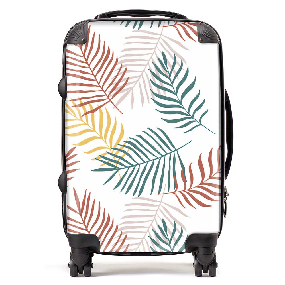 Palm Branches In Natural Colors Suitcase