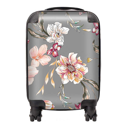 Peony, Lily, Tulip, Daisy Colorful Suitcase