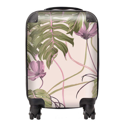 Pink Cosmos Flowers Suitcase