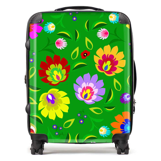 Polish Folk Floral Suitcase